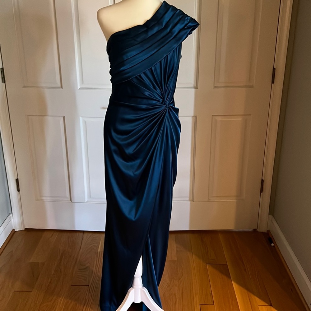 Blue evening gown